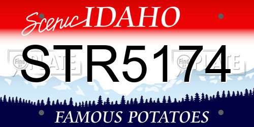 STR5174 Idaho License Plate