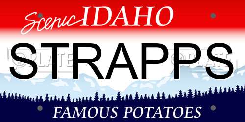 STRAPPS Idaho License Plate
