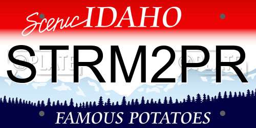 STRM2PR Idaho License Plate