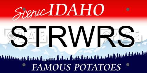 STRWRS Idaho License Plate