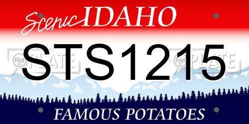 STS1215 Idaho License Plate