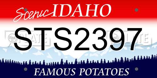 STS2397 Idaho License Plate