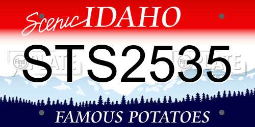 STS2535 Idaho License Plate