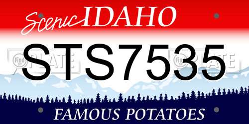 STS7535 Idaho License Plate