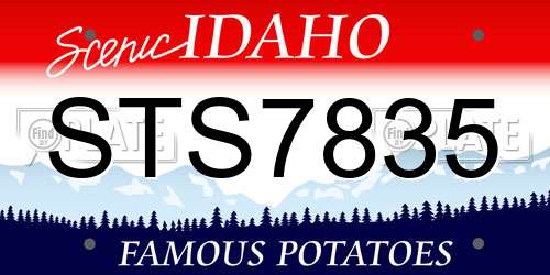 STS7835 Idaho License Plate
