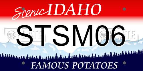STSM06 Idaho License Plate