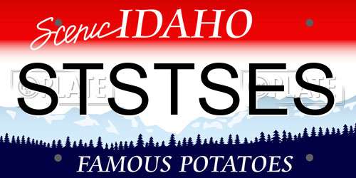 STSTSES Idaho License Plate