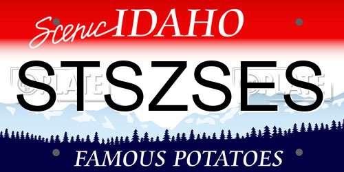 STSZSES Idaho License Plate