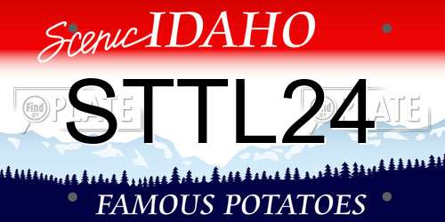 STTL24 Idaho License Plate