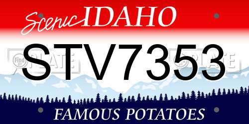 STV7353 Idaho License Plate