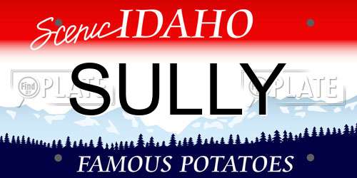SULLY Idaho License Plate