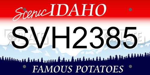 SVH2385 Idaho License Plate