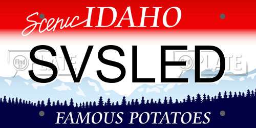 SVSLED Idaho License Plate