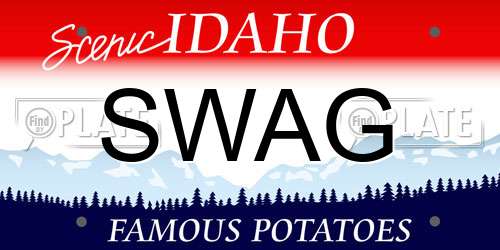 SWAG Idaho License Plate