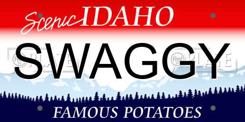 SWAGGY Idaho License Plate