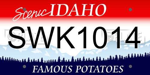 SWK1014 Idaho License Plate
