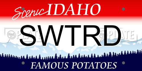 SWTRD Idaho License Plate