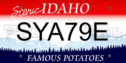 SYA79E Idaho License Plate