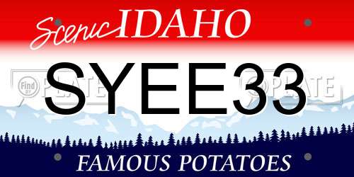 SYEE33 Idaho License Plate
