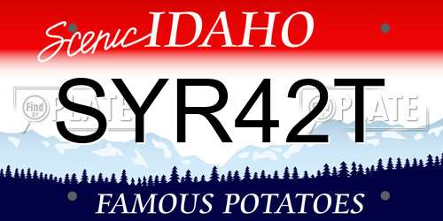 SYR42T Idaho License Plate