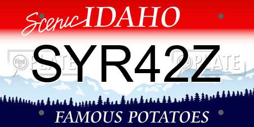 SYR42Z Idaho License Plate