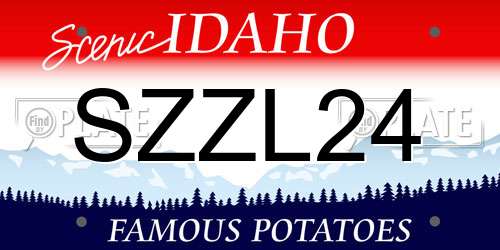SZZL24 Idaho License Plate