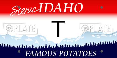 T Idaho License Plate