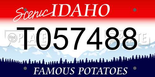 T057488 Idaho License Plate