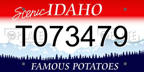 T073479 Idaho License Plate