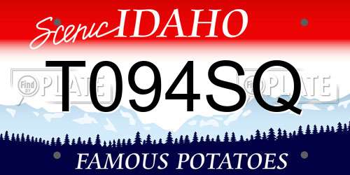T094SQ Idaho License Plate