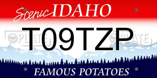 T09TZP Idaho License Plate