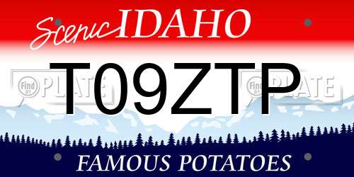 T09ZTP Idaho License Plate