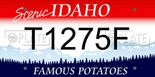 T1275F Idaho License Plate
