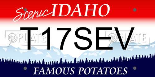 T17SEV Idaho License Plate