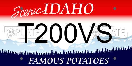 T200VS Idaho License Plate
