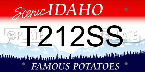 T212SS Idaho License Plate