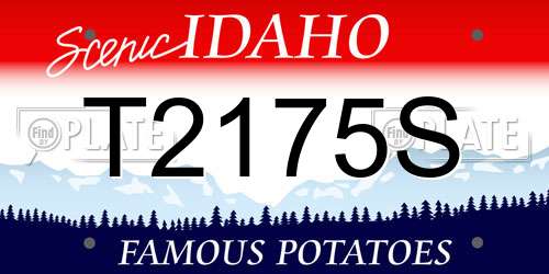T2175S Idaho License Plate