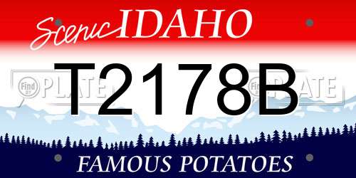 T2178B Idaho License Plate