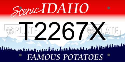 T2267X Idaho License Plate