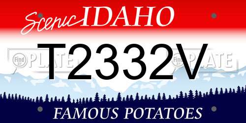 T2332V Idaho License Plate