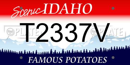 T2337V Idaho License Plate