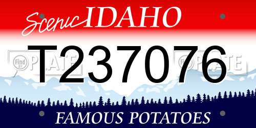T237076 Idaho License Plate