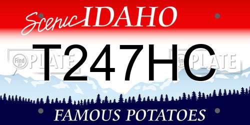 T247HC Idaho License Plate