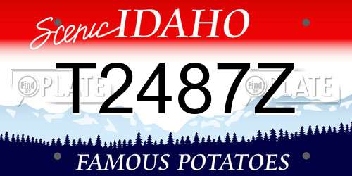 T2487Z Idaho License Plate