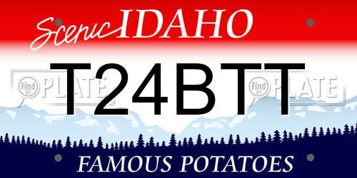 T24BTT Idaho License Plate