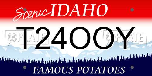 T24OOY Idaho License Plate