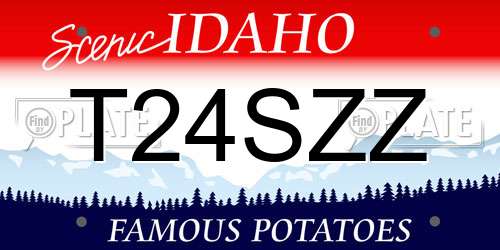 T24SZZ Idaho License Plate