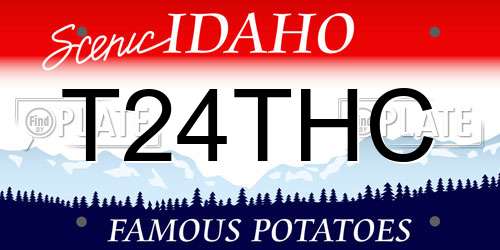 T24THC Idaho License Plate