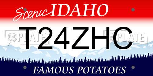 T24ZHC Idaho License Plate