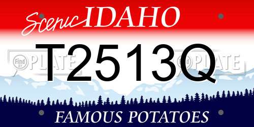 T2513Q Idaho License Plate